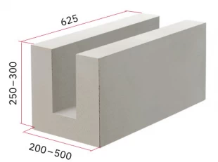 U-блоки из газобетона